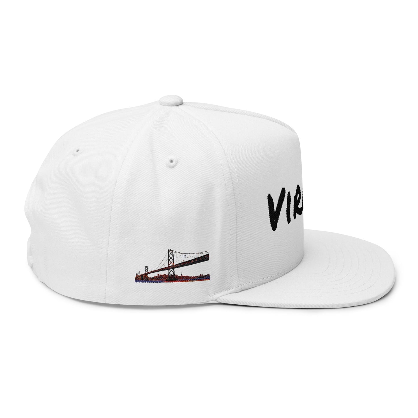 Stylish Flat Bill Cap with VIRAGO Embroidery