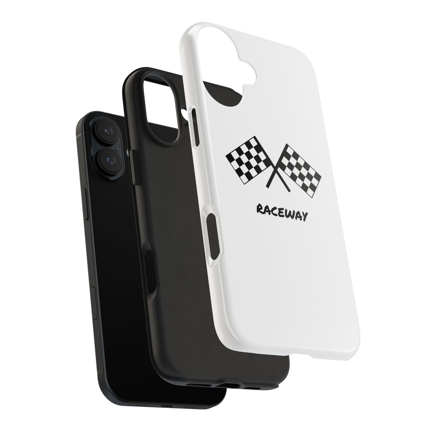 Raceway Tough Phone Case - Durable Protection for Racing Enthusiasts