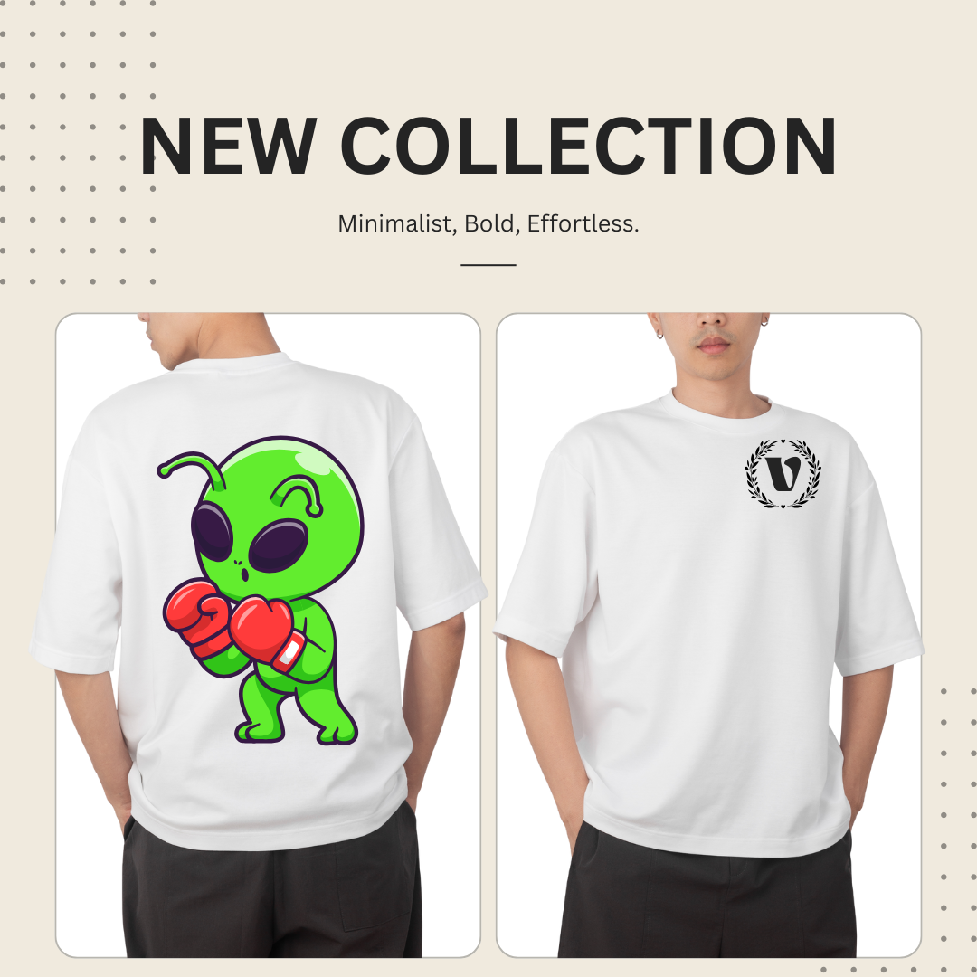 Virago limted edition green alien boxing t-shirt