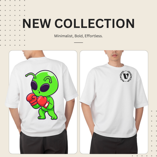 Virago limted edition green alien boxing t-shirt